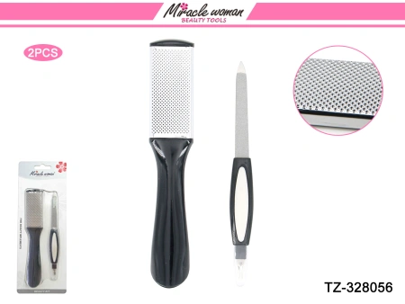 Multi-functional nail care set, black handle foot grinder, nail file, magnifying glass, nail art file, file, thin care tool Multi-functional nail care set, black handle foot grinder, nail file, magnifying glass, nail art file, file, thin care tool